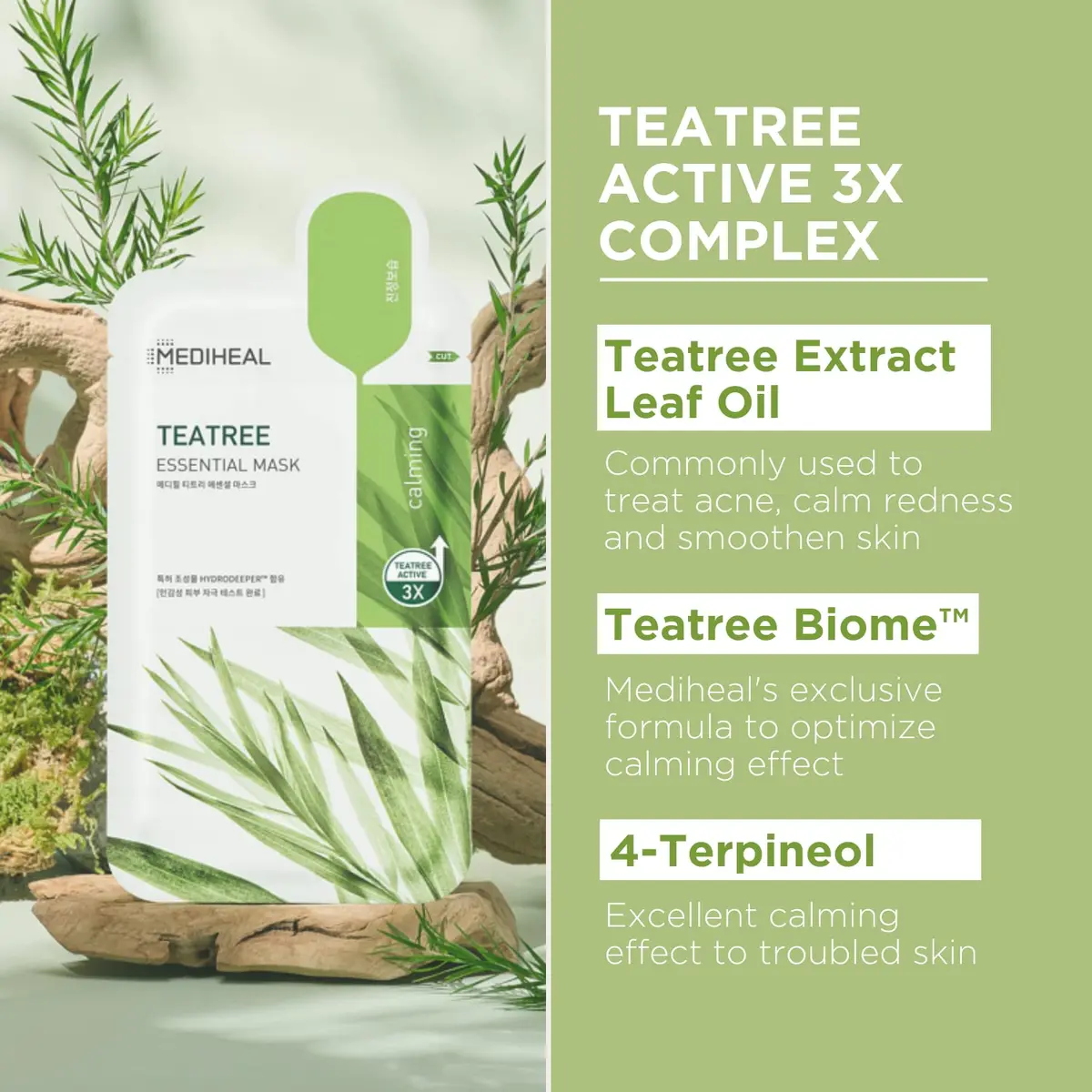 MEDIHEAL Collagen & Teatree Sheet Mask 20 Sheets | Hydrating, Firming & Soothing for All Skin Types - view 5