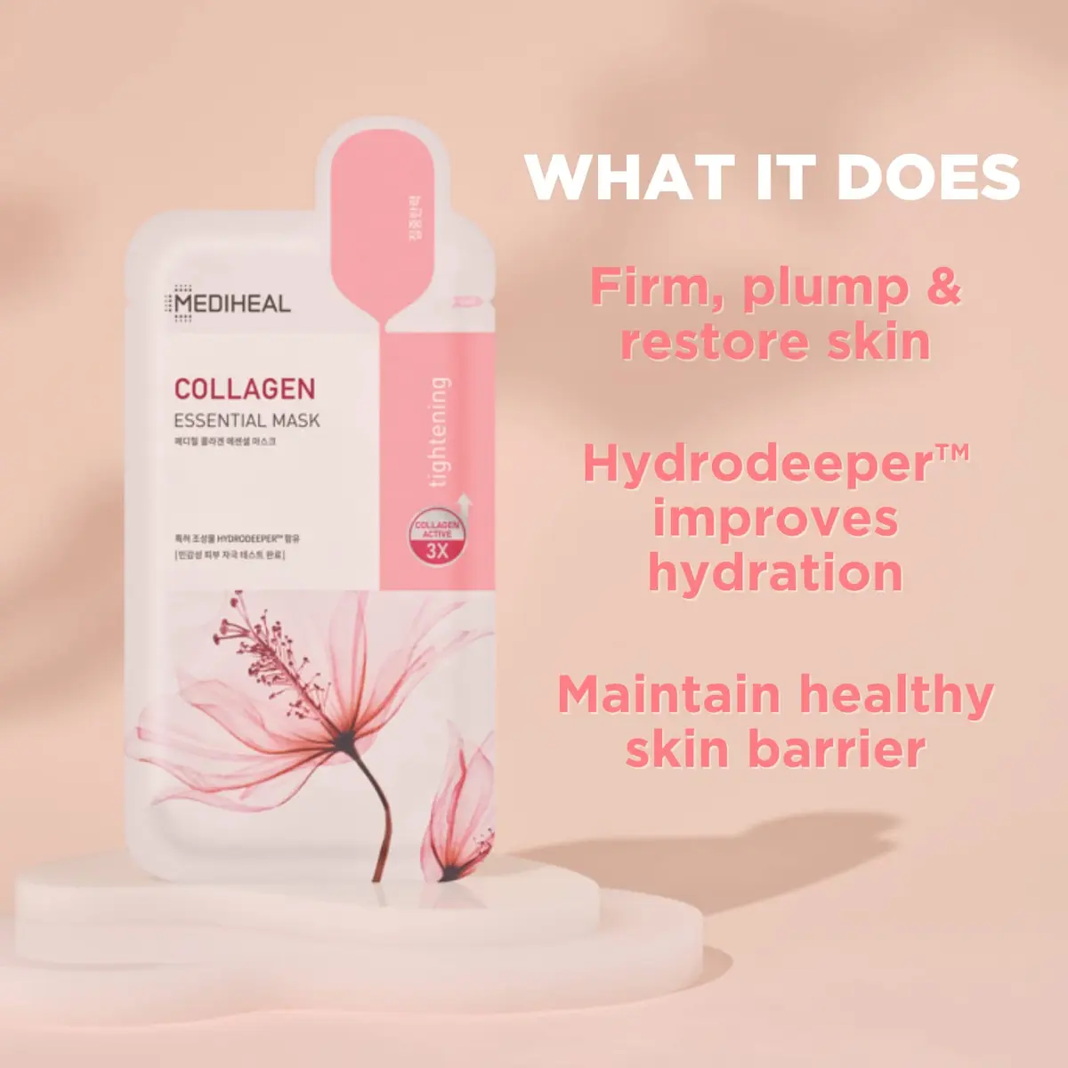 MEDIHEAL Collagen & Teatree Sheet Mask 20 Sheets | Hydrating, Firming & Soothing for All Skin Types - view 2