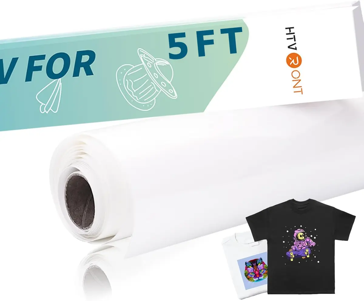 HTVRONT Sublimation HTV for Dark/Light Fabric - Matte, 30.48cm x 1.52m (12" X 5 FT) - main product image