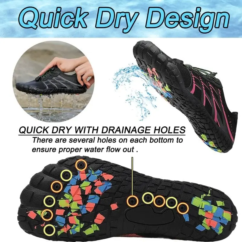 LIZRHA Water Shoes for Men & Women | Quick Dry, Anti-Slip, Breathable, Unisex Water Footwear (10.5 Women/9.5 Men) - view 10