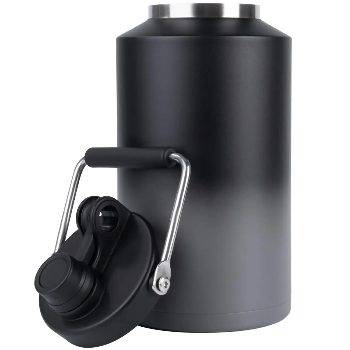 Kerilyn Insulated Gallon Jug with Handle, 3785ml (128oz) Stainless Steel | Grey Gradient - main product image
