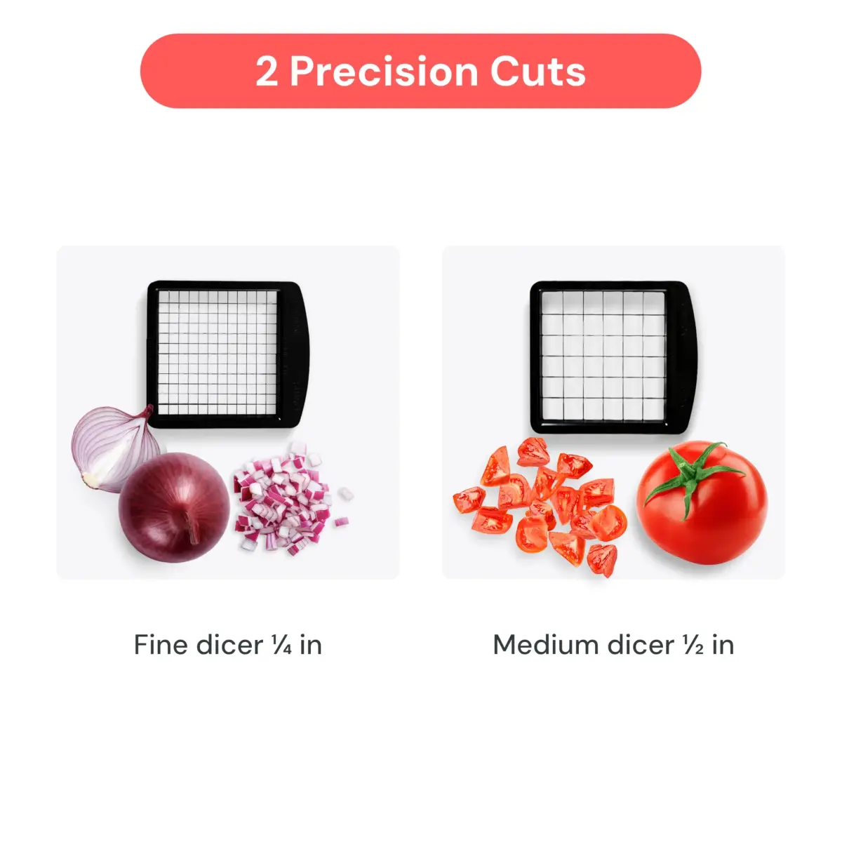 Fullstar Pro Original Vegetable Chopper Kitchen Prep Tool | 5-Cup Capacity, 420 Stainless Steel Blades - view 4