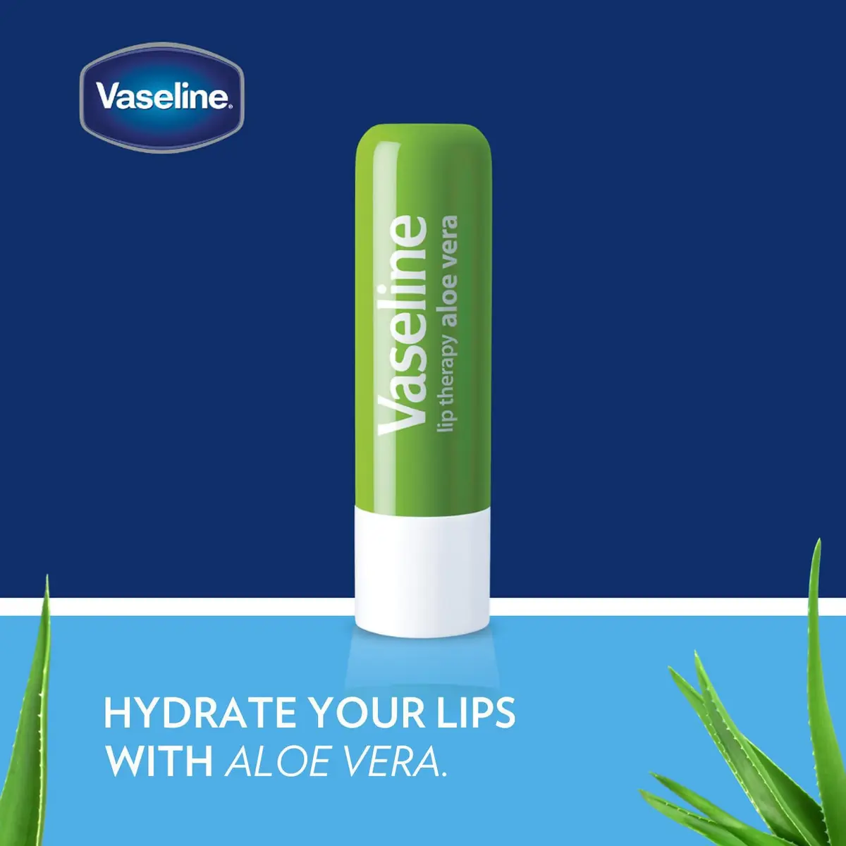 Vaseline Lip Therapy Care Aloe Fresh Lip Balm 0.16 Oz | Nourishes & Softens Lips - view 3
