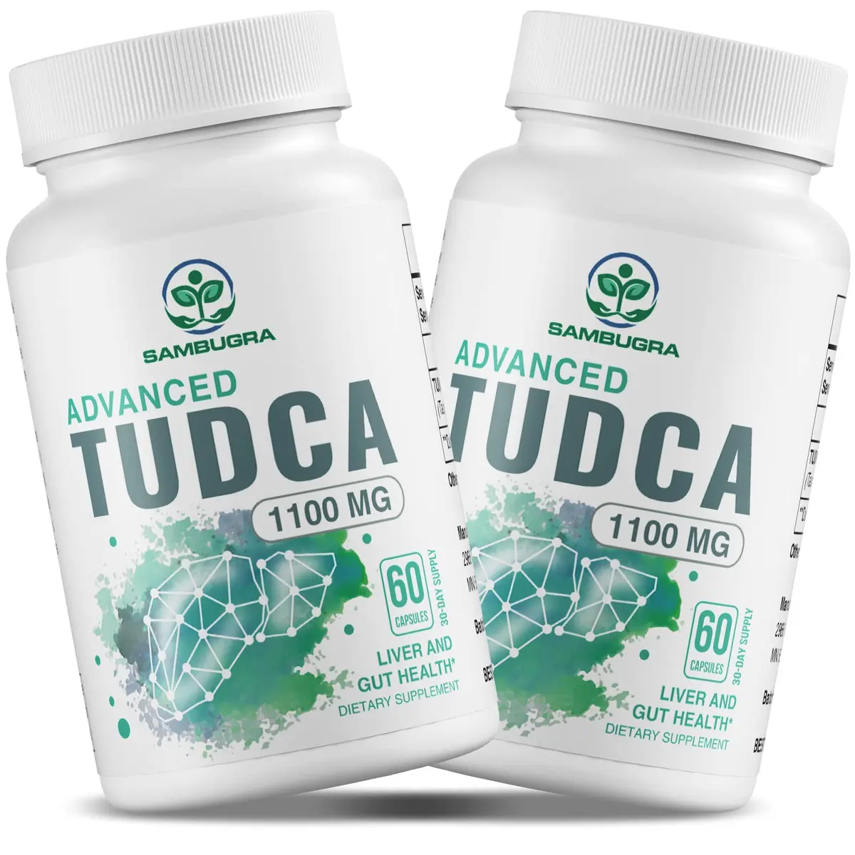 Sambugra TUDCA Liver Supplements 1100mg | Supports Liver Detox & Repair, 120 Capsules - main product image