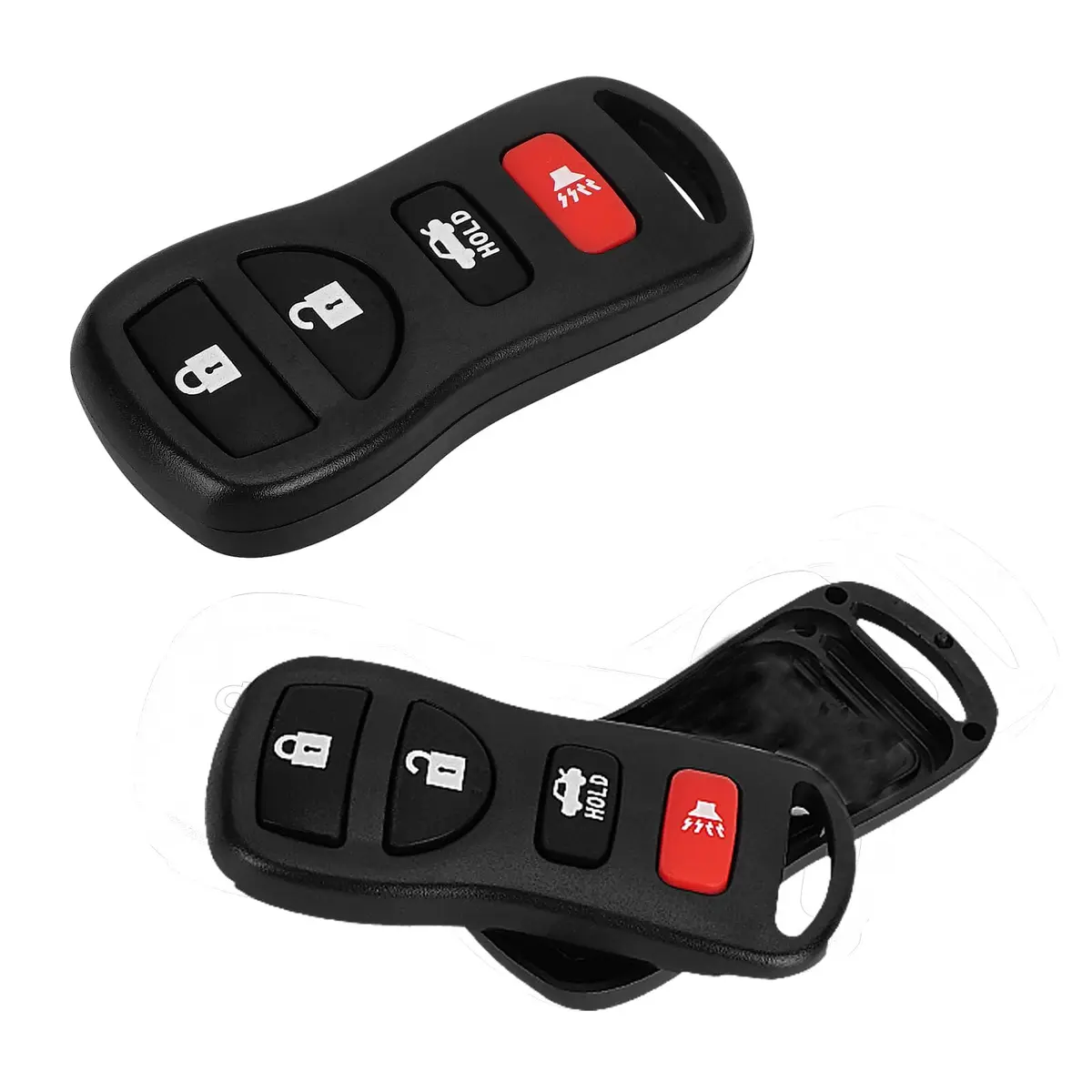 LUEXBOX Fake Car Key Secret Safe Container 2-Pack | Portable Hidden Pill Holder - main product image