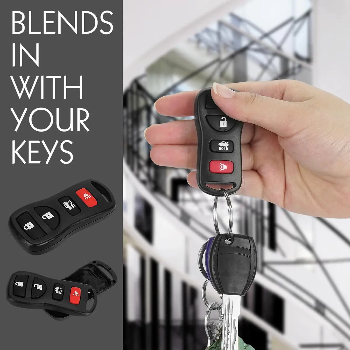 LUEXBOX Fake Car Key Secret Safe Container 2-Pack | Portable Hidden Pill Holder - view 5