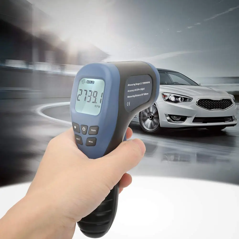 Hyuduo Tachometer 2.5-99999RPM Handheld Digital Speed Gauge | Accurate, Portable, Easy to Read - view 3