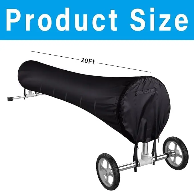 Tlswshsy Swimming Pool Solar Reel Cover, 20 FT | Heavy-Duty Winter & Summer Pool Cover - main product image