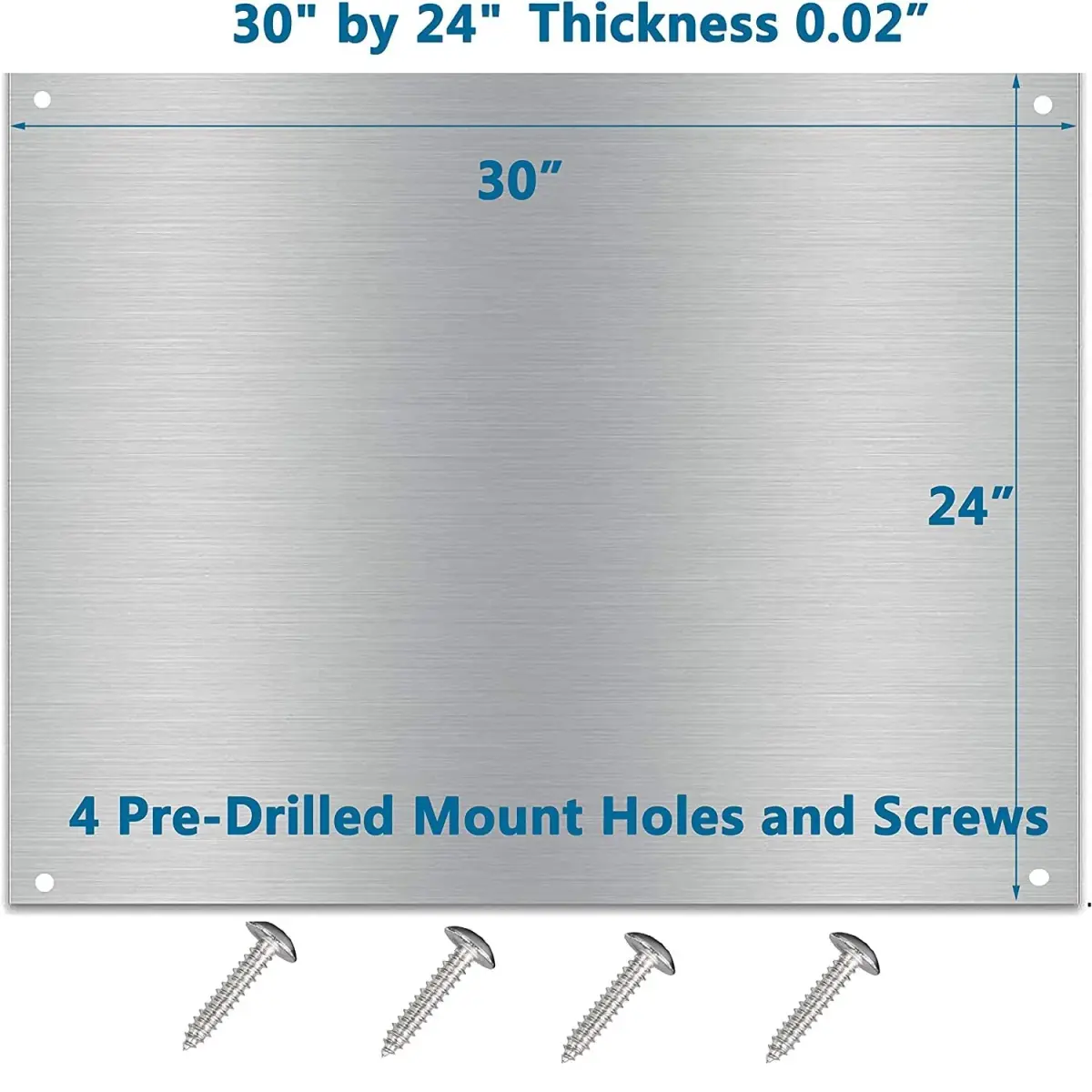 Generic Stainless Steel Kitchen Range Hood Backsplash 76cm x 61cm (24" x 30") | Easy Clean Splatter Guard for Indian Kitchens - view 2