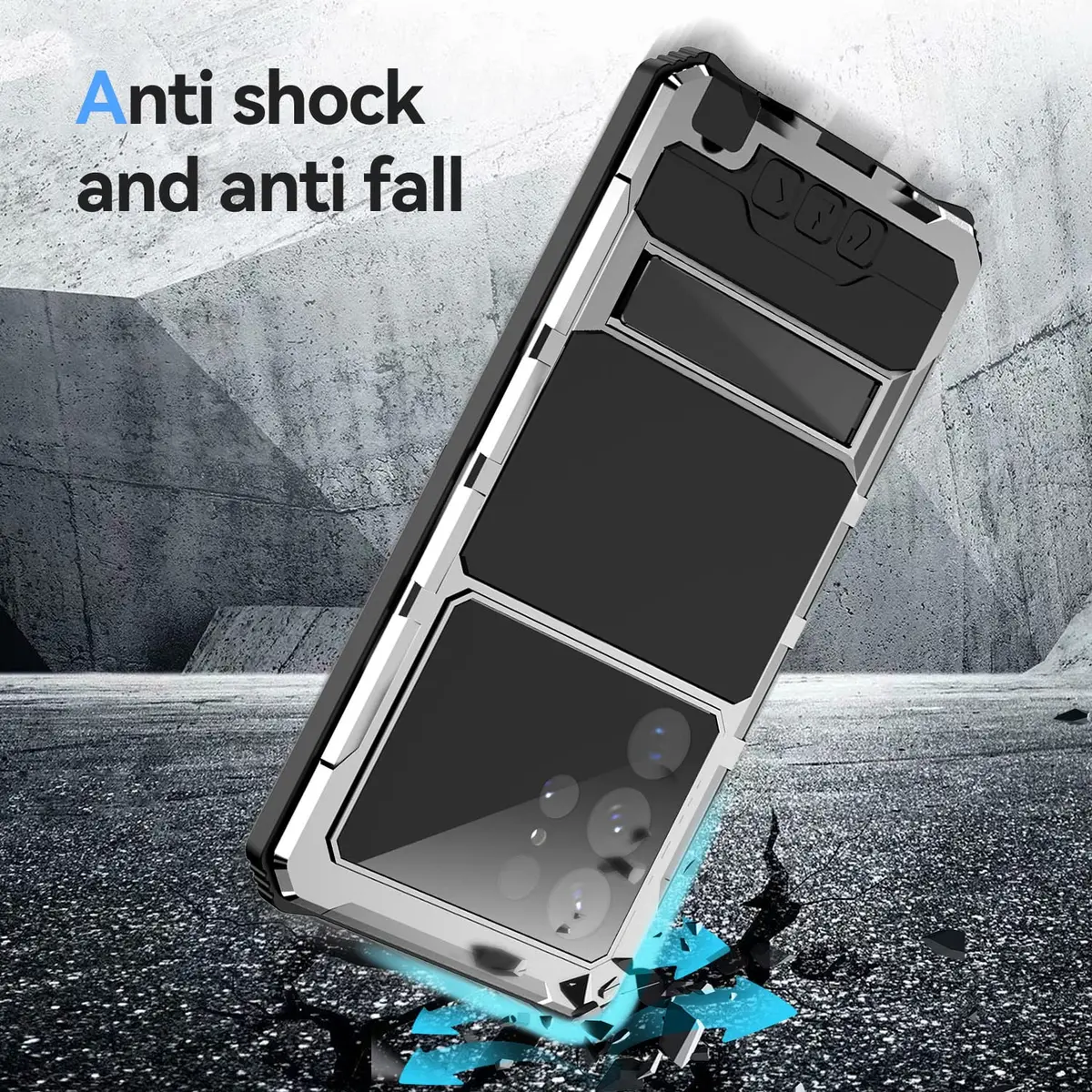 Lunivop Heavy Duty Metal Case for Samsung Galaxy S23 Ultra | Built-in Screen Protector & Kickstand - view 5