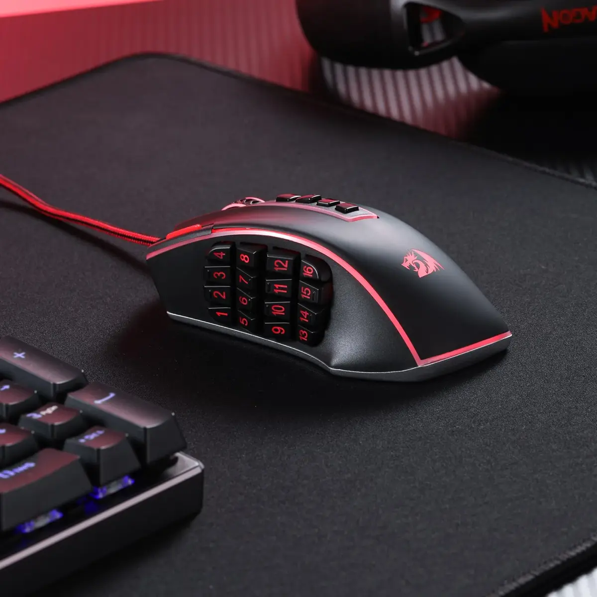 Redragon M990 Wired RGB MMO Gaming Mouse 32000 DPI with Weight Tuning | 23 Programmable Buttons - view 8