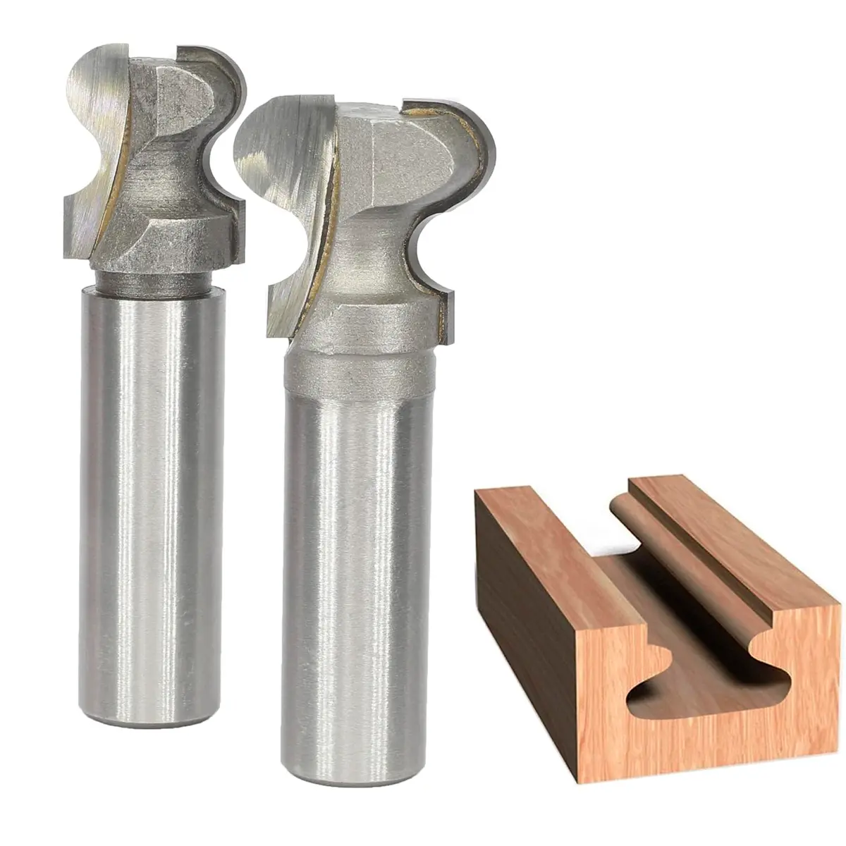Akylin 2Pcs Finger Pull Router Bit Set 1/2" Shank | Drawer Handle Making Tool - main product image
