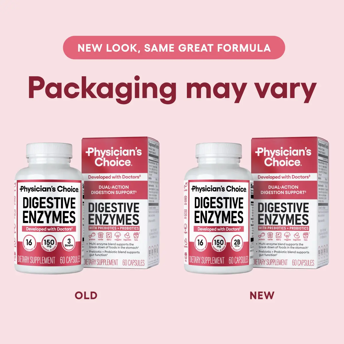 Physician's CHOICE Digestive Enzymes 60 Count | 16-Enzyme Formula with Organic Prebiotics & Probiotics for Gut Health - view 7