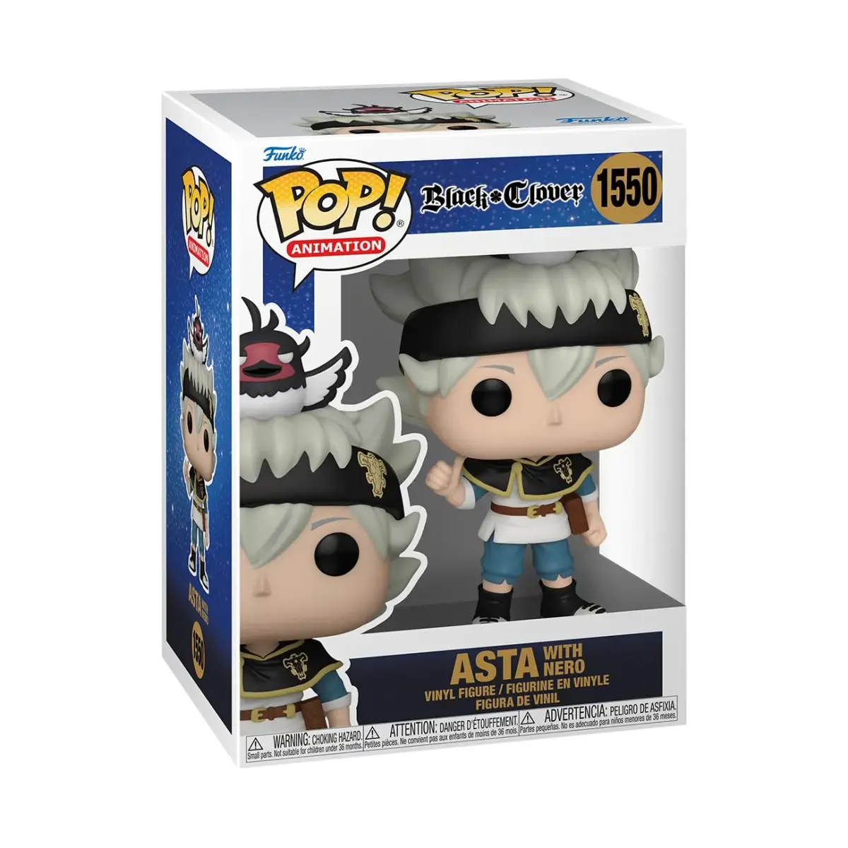 Funko POP! Animation Asta with Nero Vinyl Figure 11.9 cm (4.7 inches) | Officially Licensed Anime Collectible - main product image
