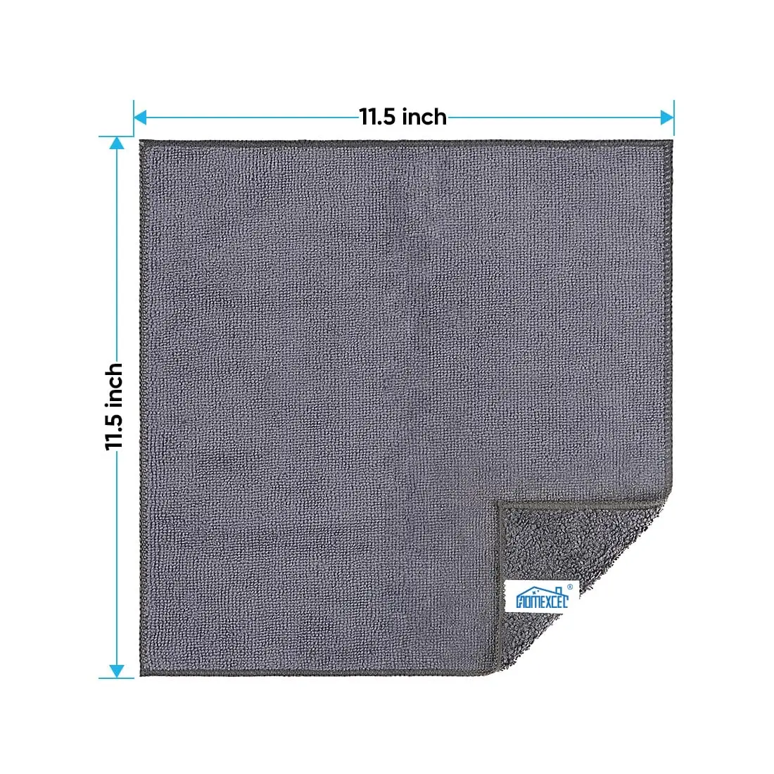 HOMEXCEL Grey Microfiber Cleaning Cloth 12 Pack | Scratch-Free, Super Absorbent for Car & Home - view 7