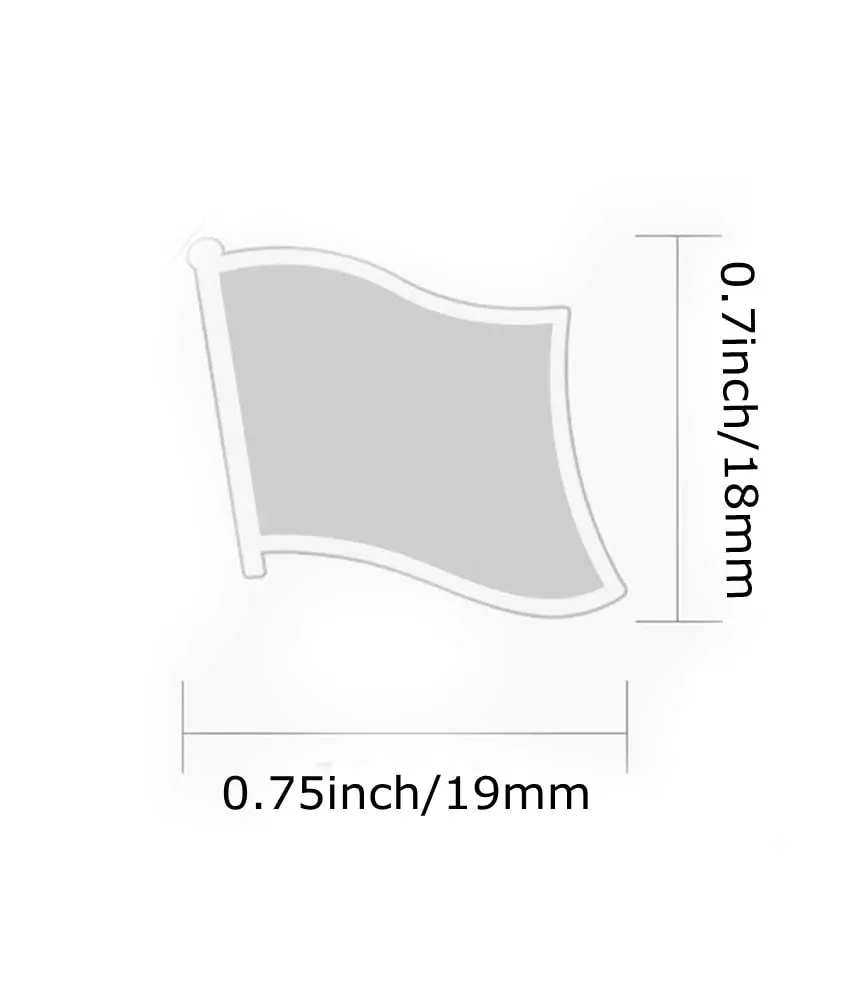 vmcoatdu India Flag Pin Badge 19mm x 18mm | Souvenir Lapel Pin for Clothes & Backpacks - view 5