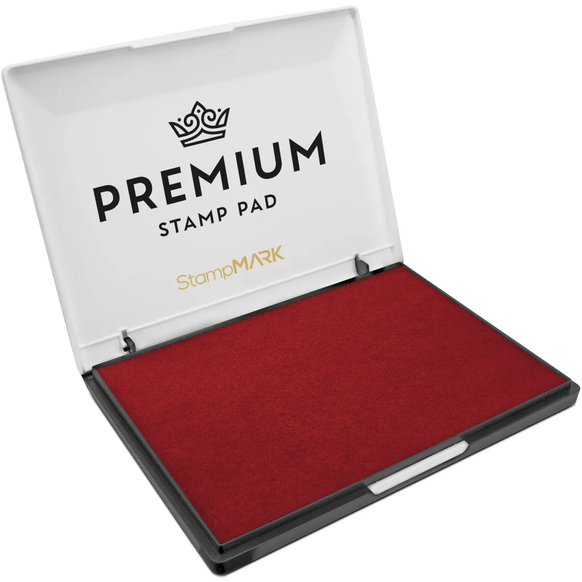 StampMark Premium Extra Large Stamp Pad 148mm x 210mm (6" x 8") Crimson Red | Durable Case for Consistent Impressions - main product image
