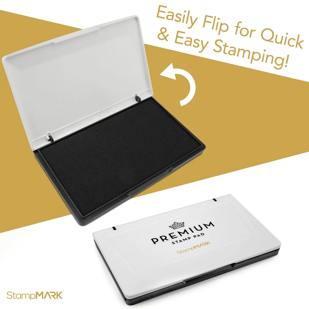 StampMark Premium Stamp Pad Extra Large Size 6" x 8" (148mm x 210mm) - Light Blue Ink - view 5