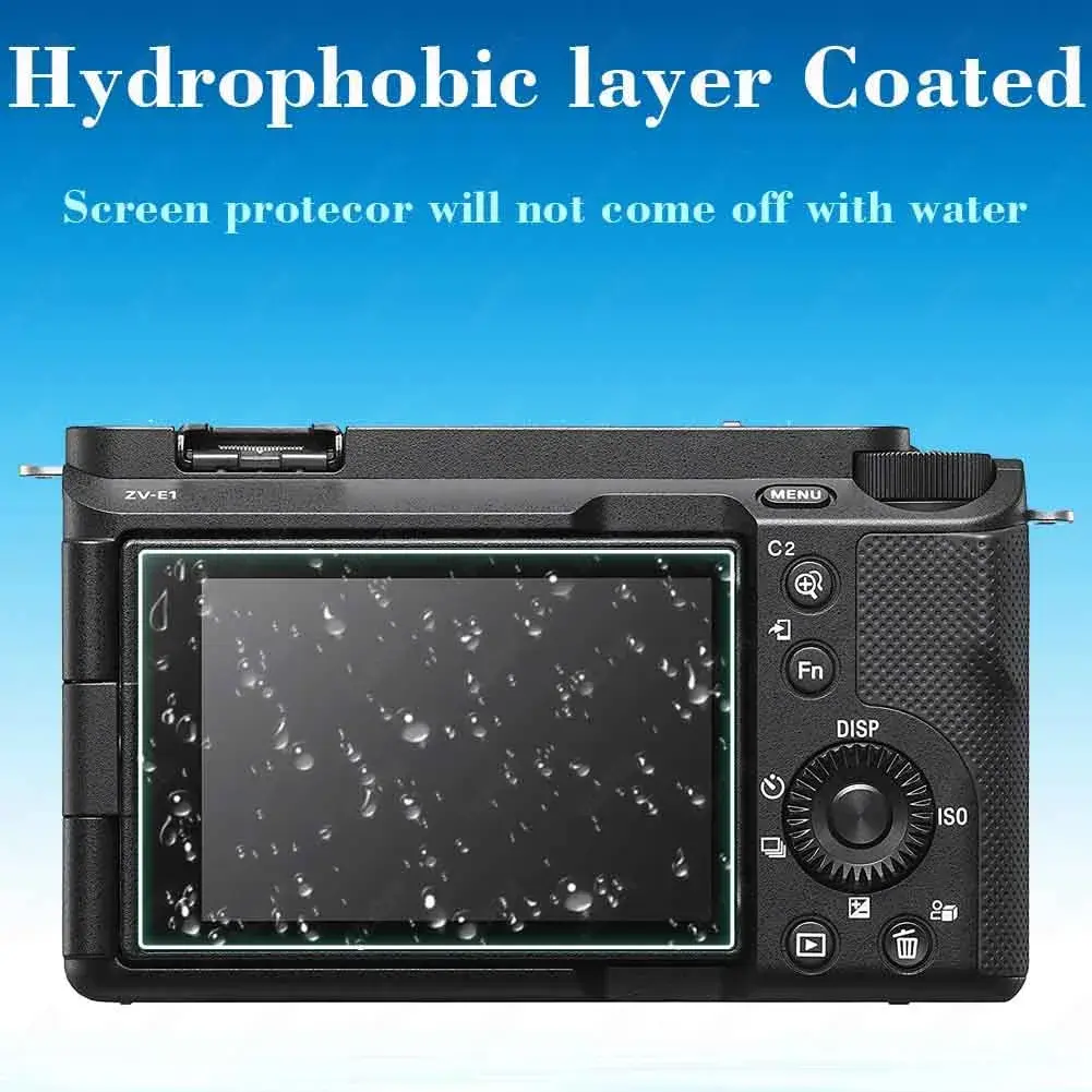 ULBTER Tempered Glass Screen Protector for Sony Alpha A7C II A6700 ZV-E1 Cameras & Hot Shoe Cover | 3+2 Pack, 0.3mm 9H Hardness - view 7