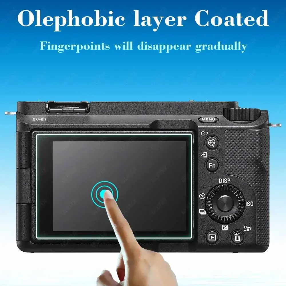 ULBTER Tempered Glass Screen Protector for Sony Alpha A7C II A6700 ZV-E1 Cameras & Hot Shoe Cover | 3+2 Pack, 0.3mm 9H Hardness - view 4
