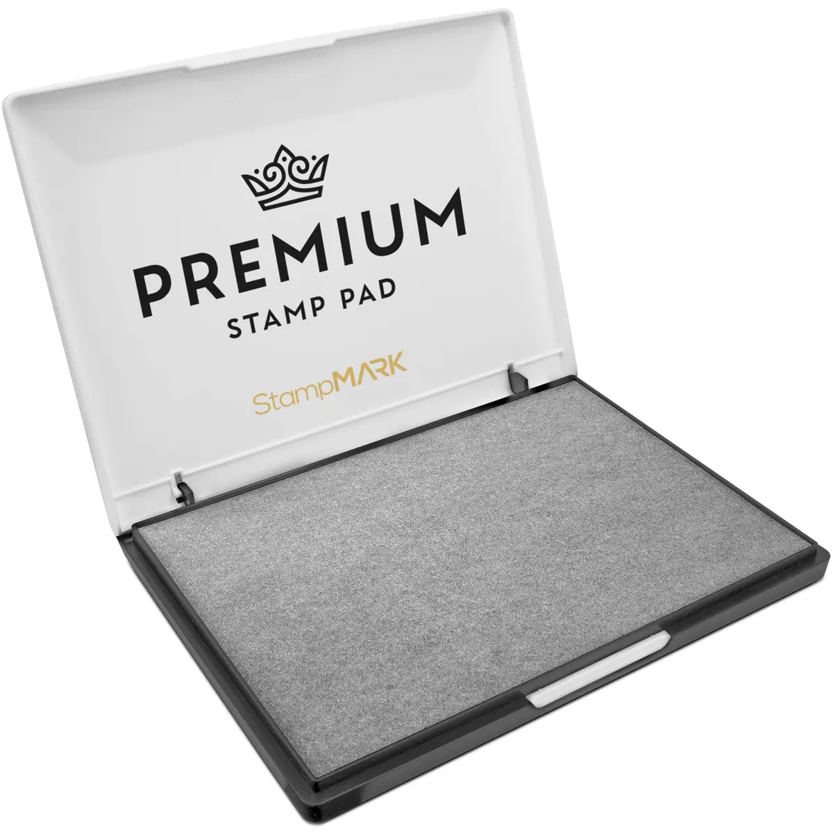 StampMark Premium Stamp Pad Extra Large Size 6" x 8" | Felt Pad Gray for Office & Craft - main product image