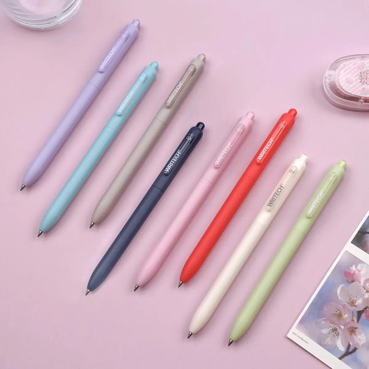 WRITECH Gel Pens Fine Point 0.5mm Multicolor Ink 8ct | Smooth Writing - view 6