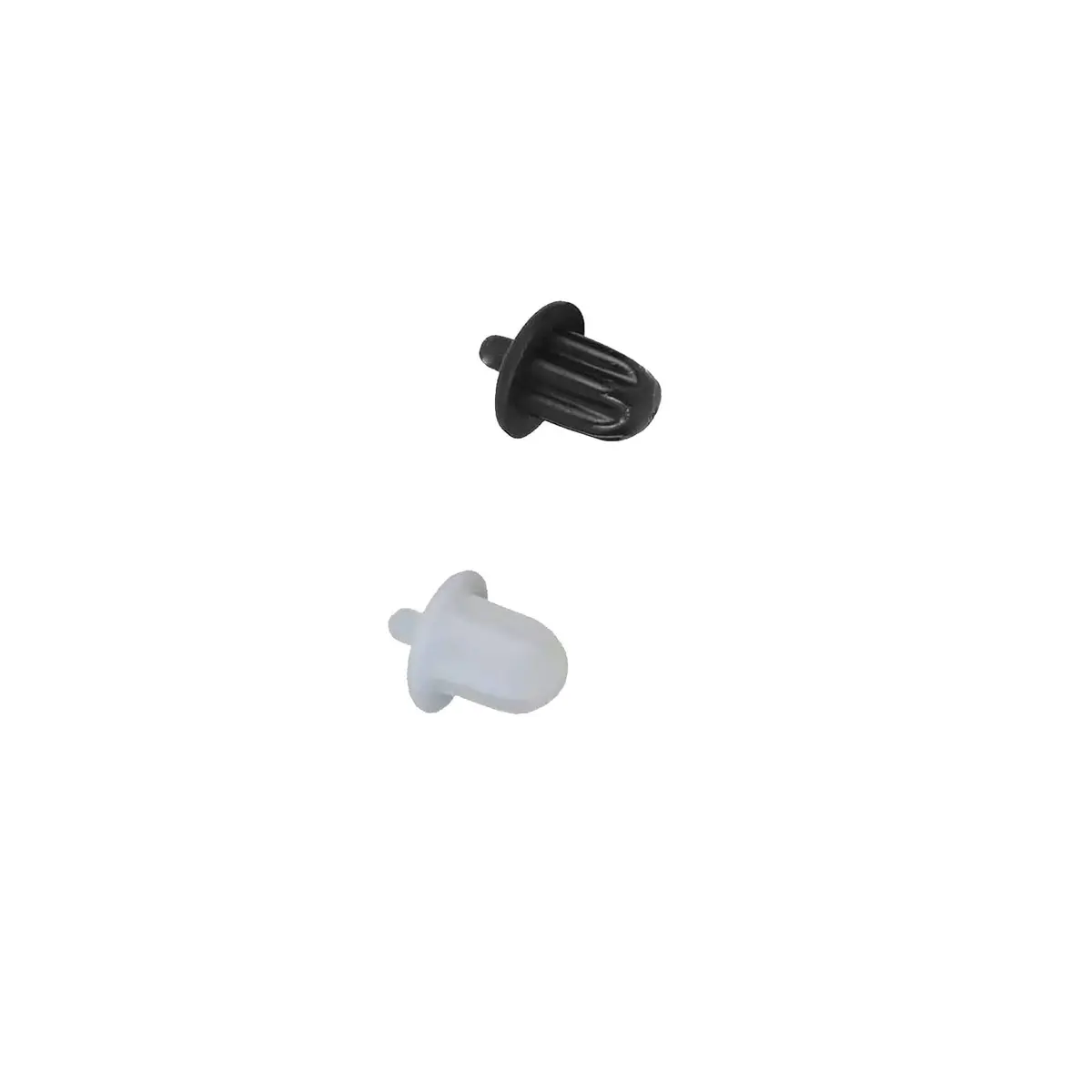 Sopepoyie 6.35mm Dust Cover | Silicone Anti Dust Plug for PC, AV Equipment & Microphone (14x10mm, Black+Transparent) - view 2