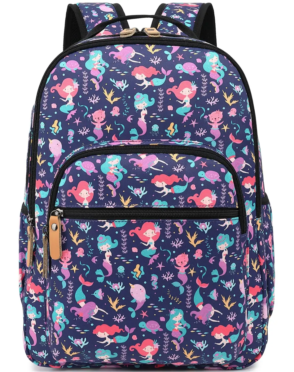 Leaper Comfortable Travel Backpack for Women - 17L (0.65kg) | Vintage Mermaid Print Daypack - view 2