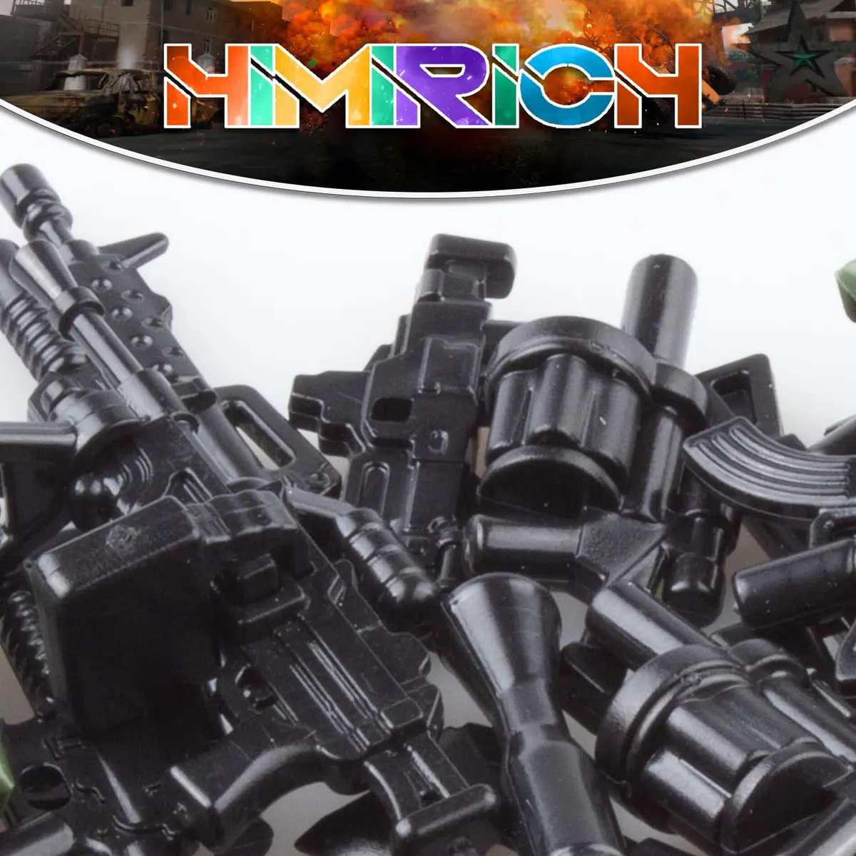 HIMIRICH Weapons Pack Military Toy Set Building Blocks 10 PCS | Compatible with Major Brand - view 3