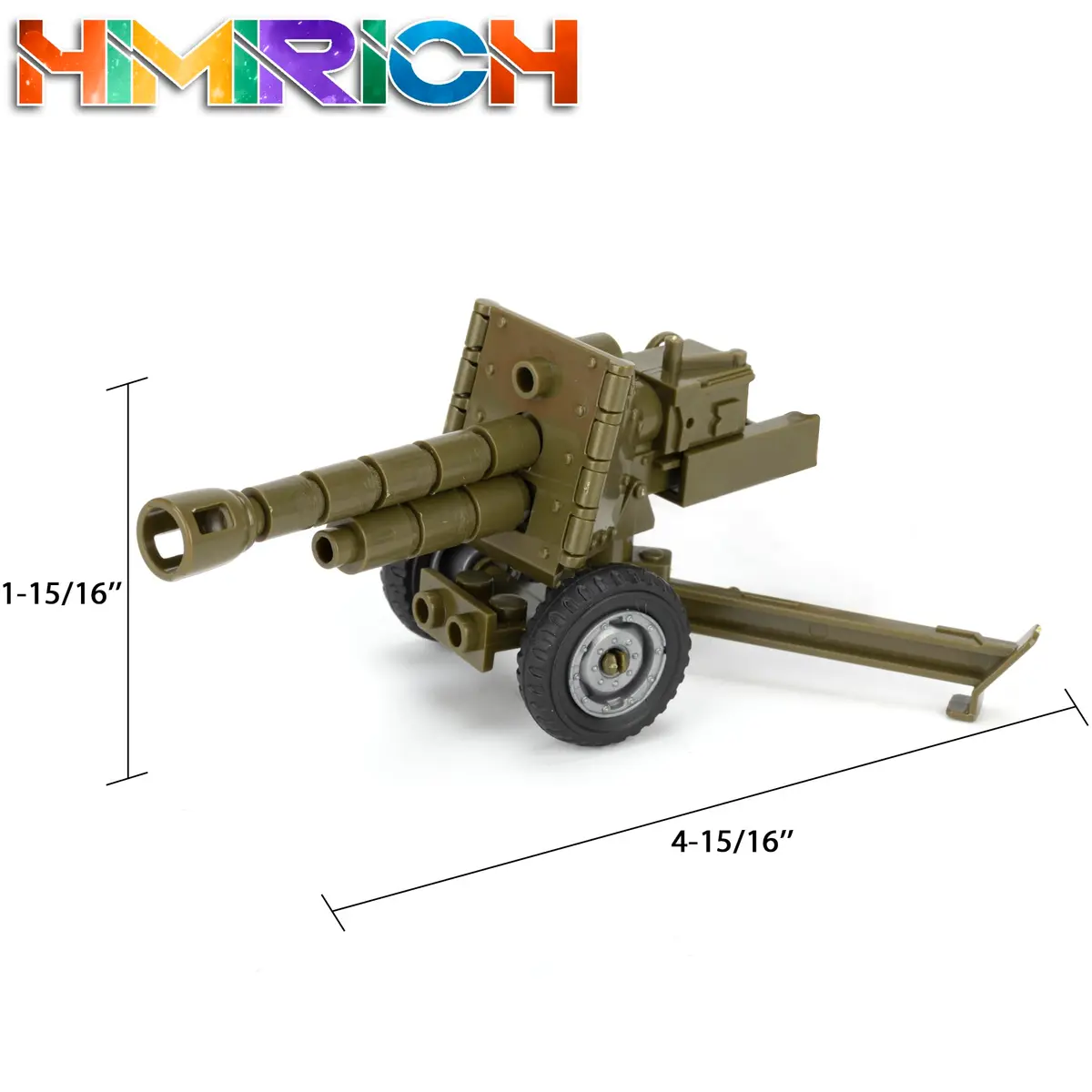 HIMIRICH Weapons Pack Military Toy Set Building Blocks 1 PC-Howitzer | Army Equipment Gear Kit for Kids - view 2