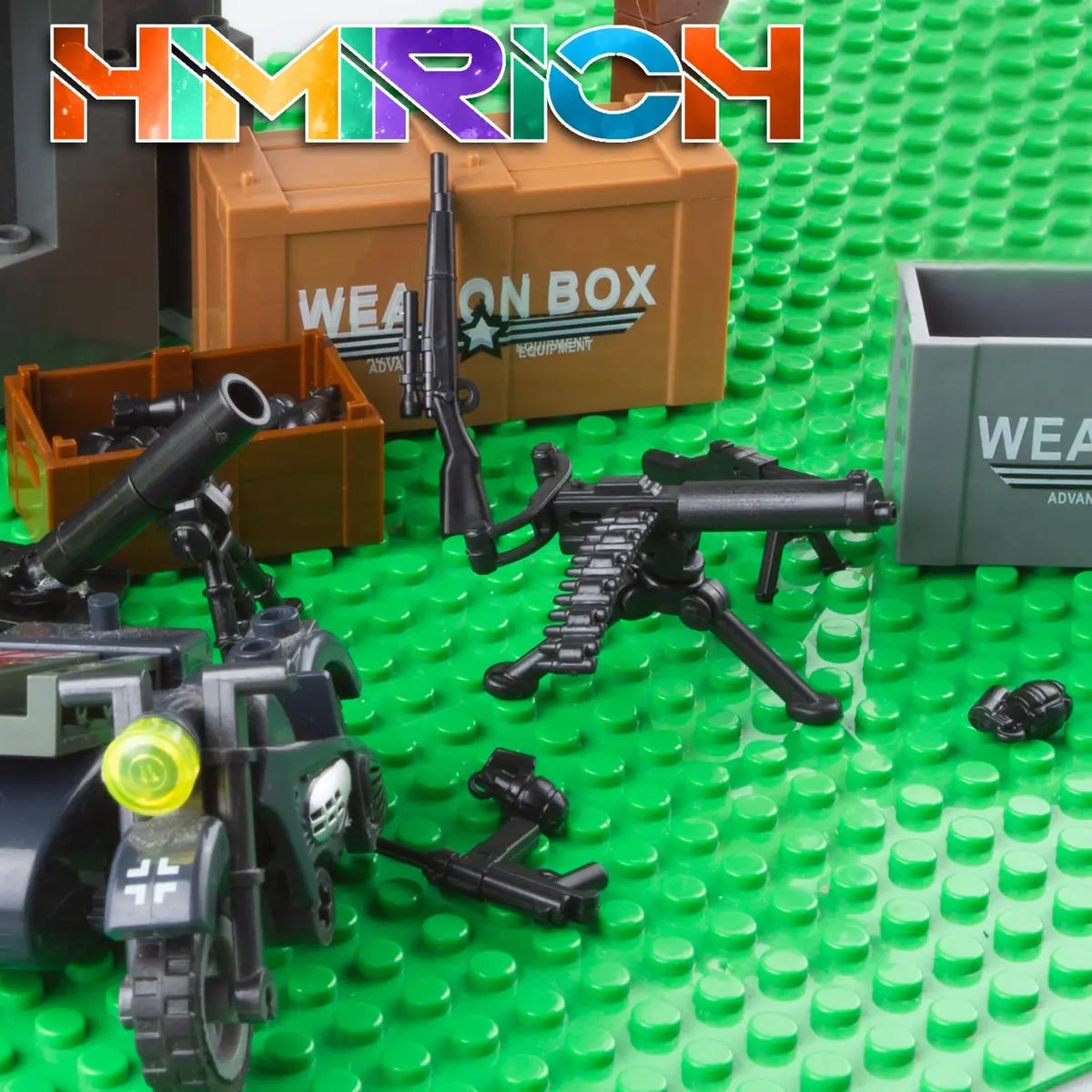 HIMIRICH Military Weapons Pack Building Blocks Model Set 25 PCS (13.0 cm x 6.7 cm x 1.9 cm) | ASTM-Tested Non-Toxic Toy - view 6