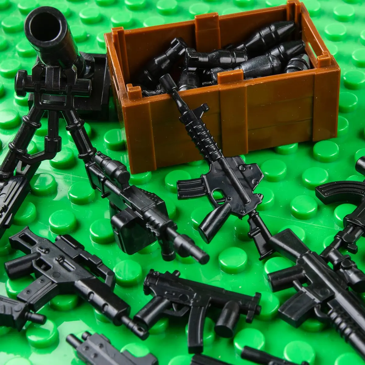 HIMIRICH Military Weapons Pack Building Blocks Model Set 25 PCS (13.0 cm x 6.7 cm x 1.9 cm) | ASTM-Tested Non-Toxic Toy - view 4