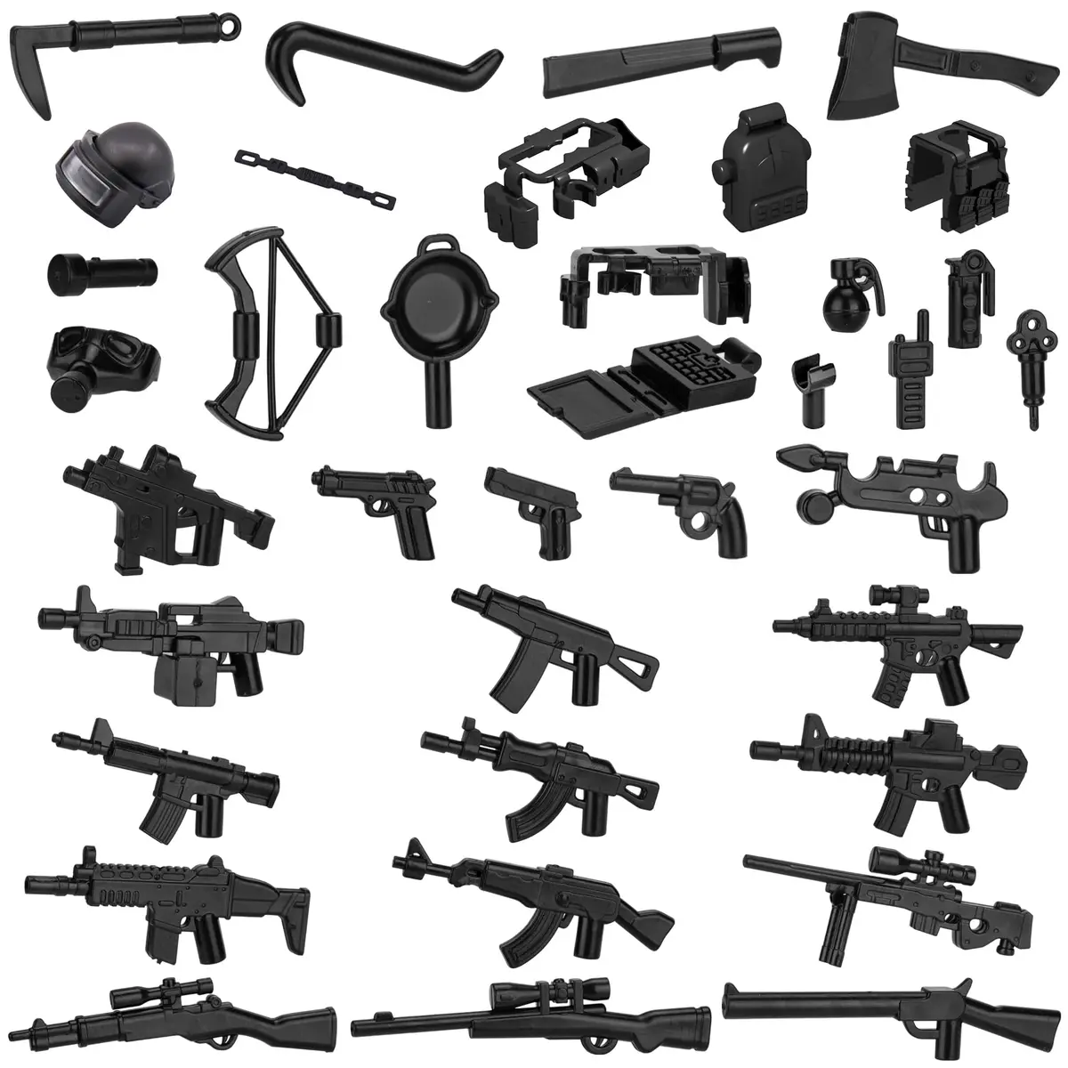 HIMIRICH Military Weapons Pack Building Blocks Set 38 PCS (1.5 oz) | ASTM-Tested Toy for Kids 3+ - main product image