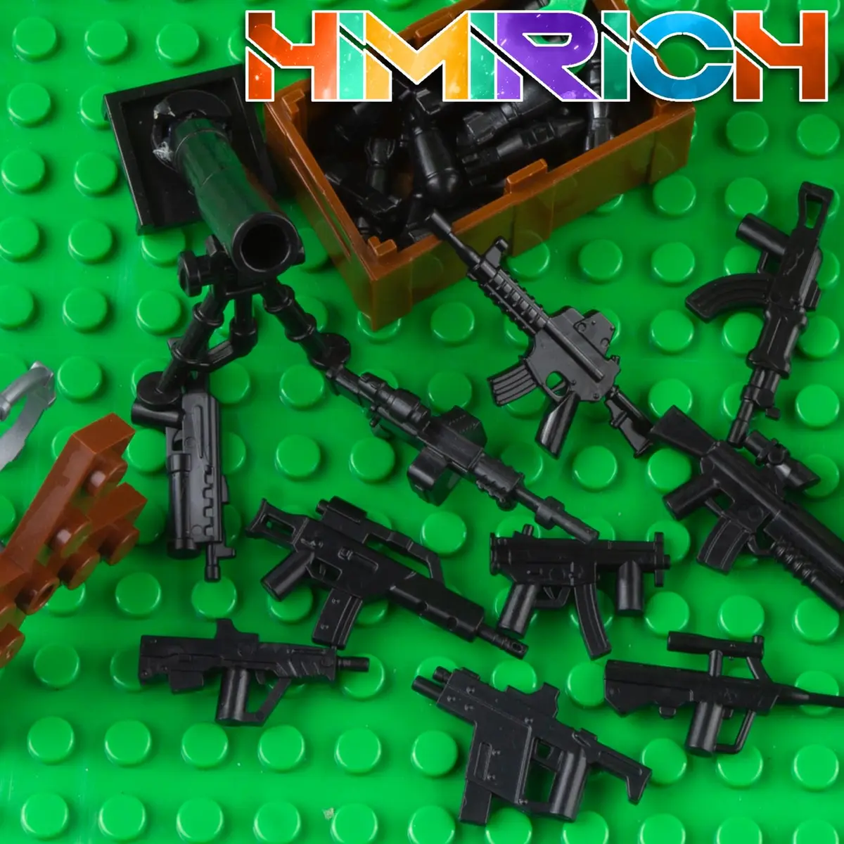 HIMIRICH Military Weapons Pack Building Blocks Set 38 PCS (1.5 oz) | ASTM-Tested Toy for Kids 3+ - view 7