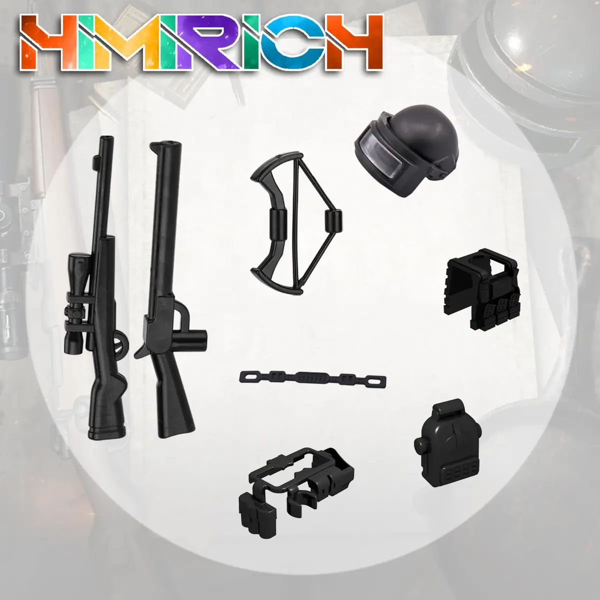 HIMIRICH Military Weapons Pack Building Blocks Set 38 PCS (1.5 oz) | ASTM-Tested Toy for Kids 3+ - view 4