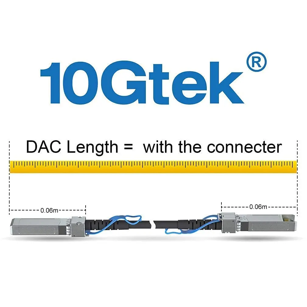 10Gtek Red 10Gbps SFP+ DAC Cable 5m (16.4ft) | Passive Copper Twinax for Cisco, Ubiquiti, Netgear - view 4