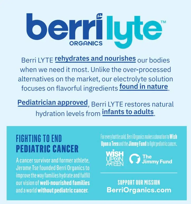 BERRILYTE Plant Based Organic Electrolyte Solution 1L | Pediatric Rehydration with Natural Electrolytes - view 6