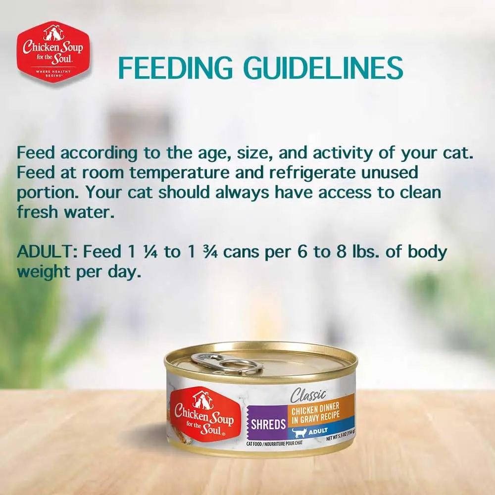 Chicken Soup for The Soul All Natural Premium Adult Wet Cat Food, 5.5oz (Pack of 24) | Real Meat First Ingredient - view 4