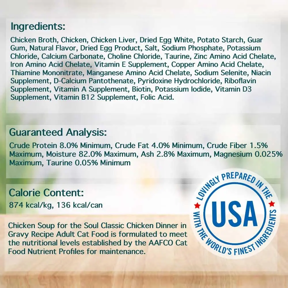 Chicken Soup for The Soul All Natural Premium Adult Wet Cat Food, 5.5oz (Pack of 24) | Real Meat First Ingredient - view 3