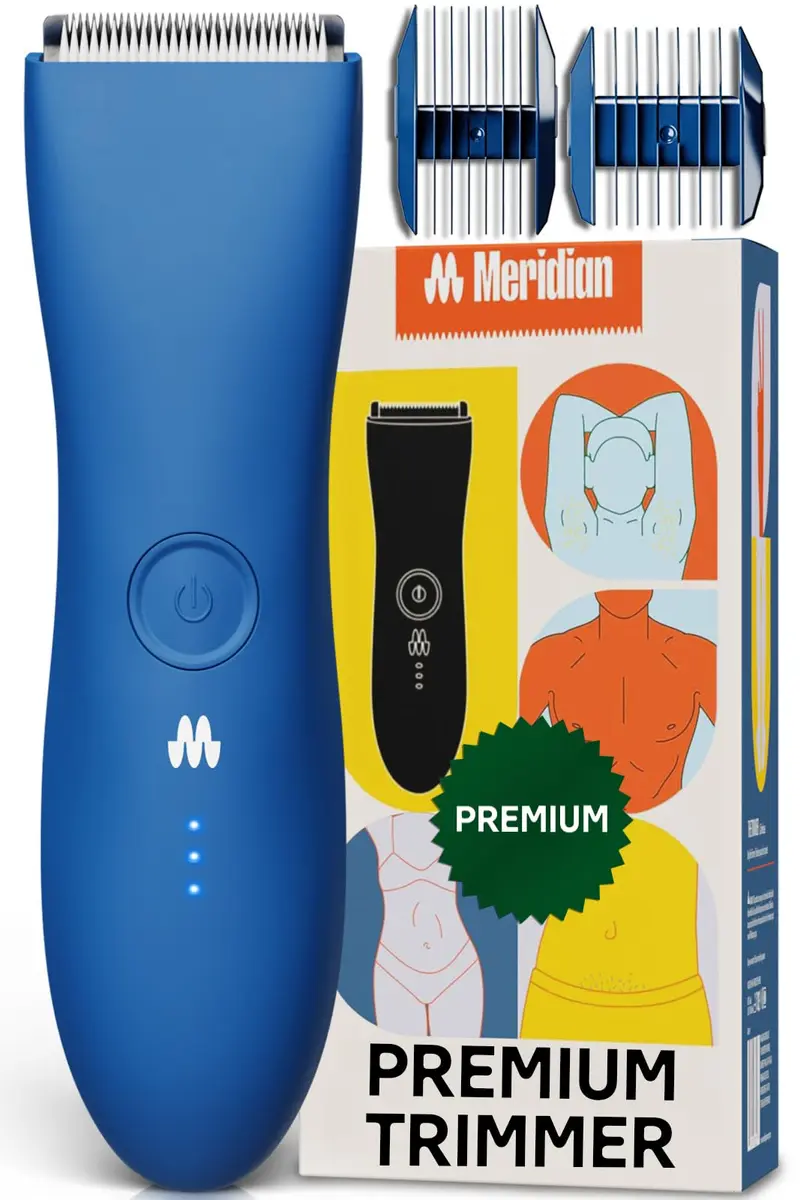 MERIDIAN The Trimmer Premium Body Hair Trimmer for Men & Women Ocean | Rechargeable Waterproof Electric Shaver - main product image