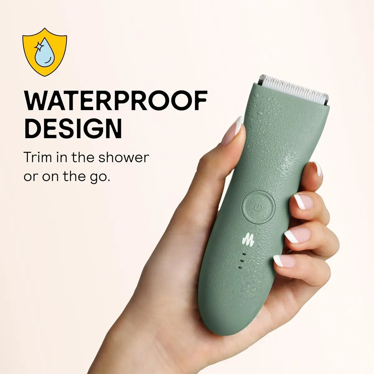 MERIDIAN The Trimmer Premium Body Hair Trimmer for Men & Women Sage | Rechargeable Waterproof Ceramic Blade - view 3