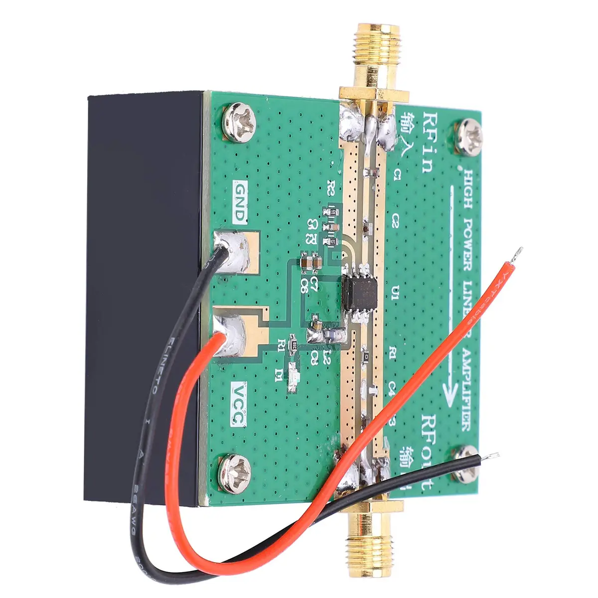 POCREATION RF Power Amplifier RF2126 400-2700MHz 1W with Heatsink | 6V 500mA Power Supply - view 5