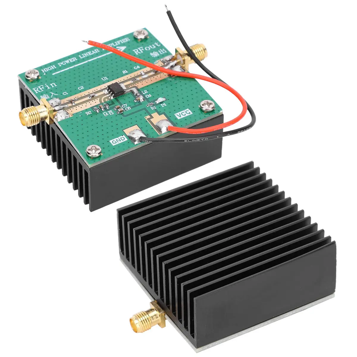 POCREATION RF Power Amplifier RF2126 400-2700MHz 1W with Heatsink | 6V 500mA Power Supply - view 9