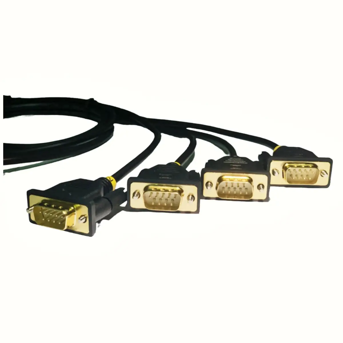 TECHTOO 4-Port USB to RS232 DB9 Serial Adapter Cable 1.5m (4.92ft) | Prolific Chipset - view 4