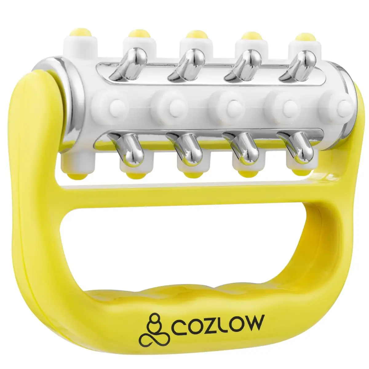 COZLOW MyoRelease Lymphatic Drainage Massager Yellow Handheld Massage Roller | Targets Soreness & Tension - main product image