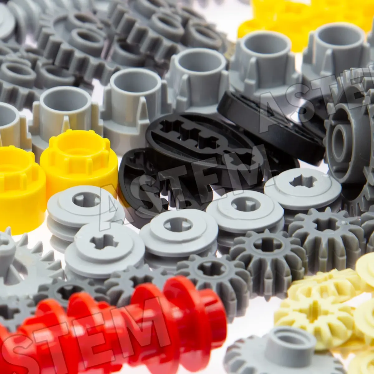 ASTEM 699pcs Technic Parts Gears Axle-Pin-Connector Set | Compatible with Major Brands, Creative STEM Toy (699 Pieces, Random Colours) - view 5