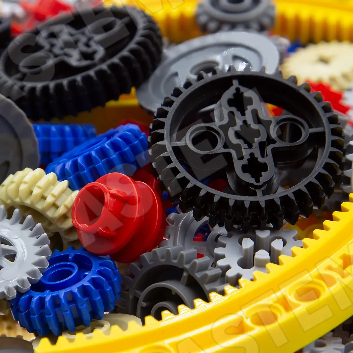 ASTEM 699pcs Technic Parts Gears Axle-Pin-Connector Set | Compatible with Major Brands, Creative STEM Toy (699 Pieces, Random Colours) - view 4