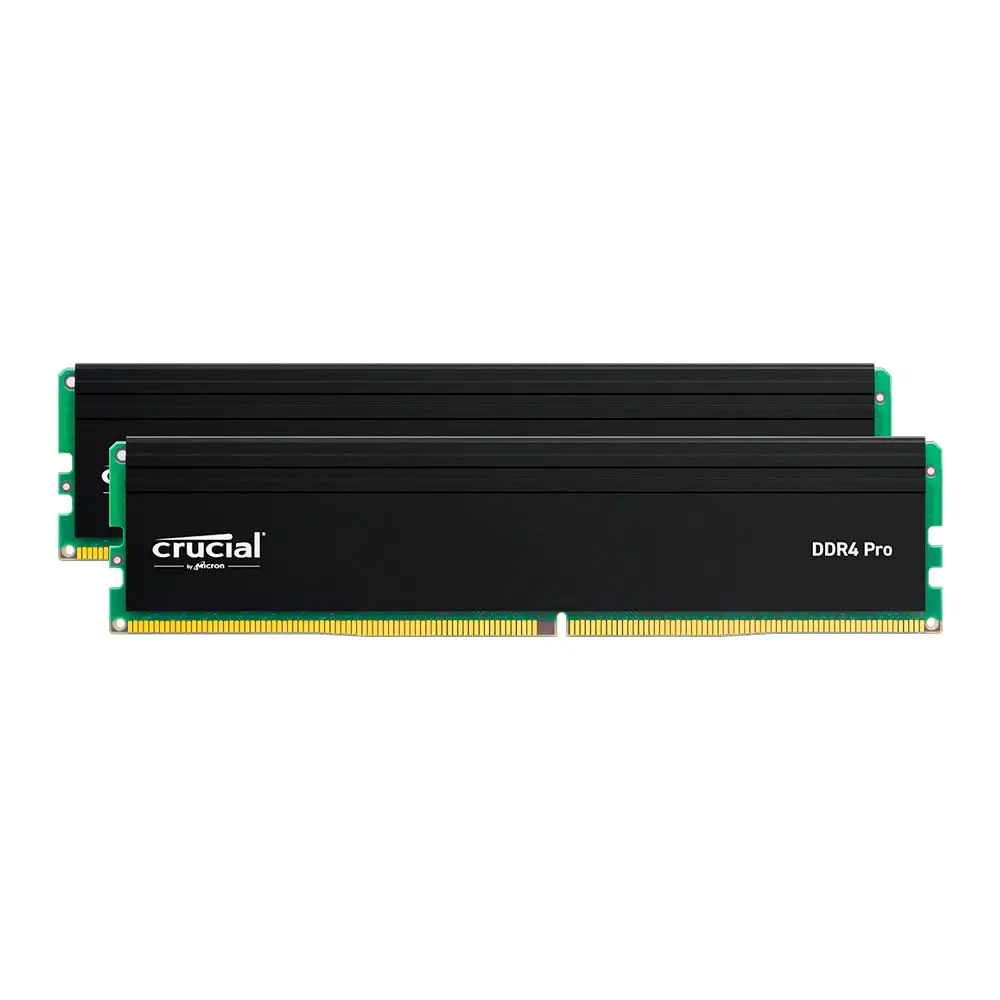 Crucial Pro 64GB DDR4 RAM Kit (2x32GB) 3200MHz | High-Performance Desktop Memory - main product image
