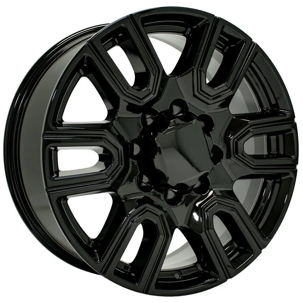 OE Wheels CV96B 20x8.5 Gloss Black Rim | 8x180 Bolt Pattern, 47ET Offset, Aluminum (70-120 chars) - view 3