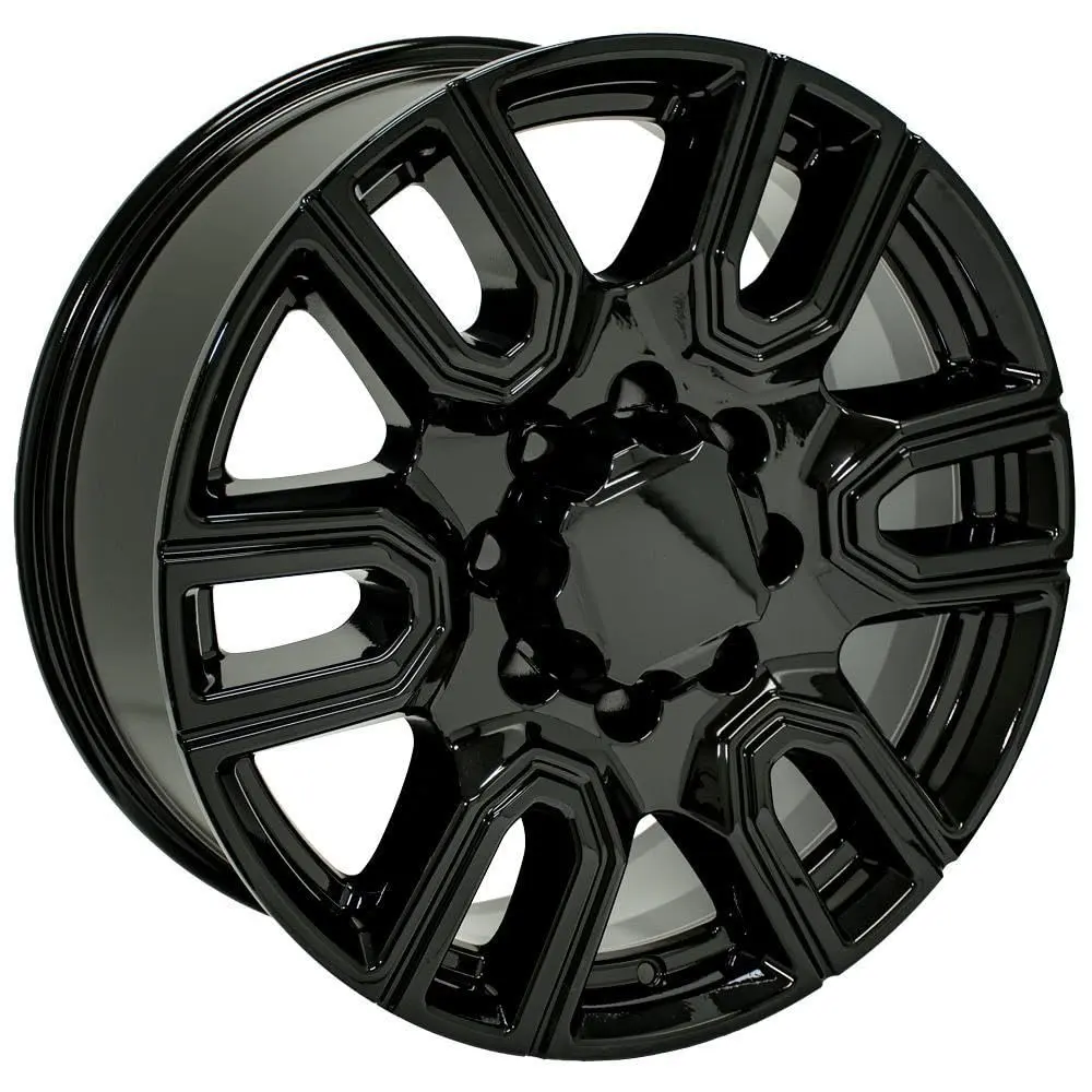 OE Wheels CV96B 20x8.5 Gloss Black Rim | 8x180 Bolt Pattern, 47ET Offset, Aluminum (70-120 chars) - view 4